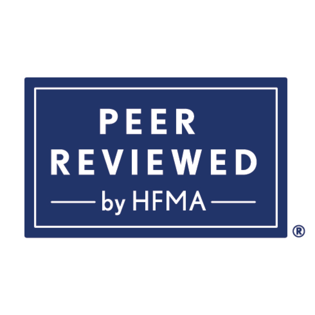 The HFMA Peer Review Logo